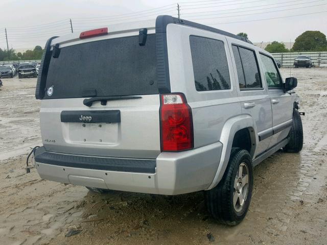 1J8HG48K39C515963 - 2009 JEEP COMMANDER SILVER photo 4