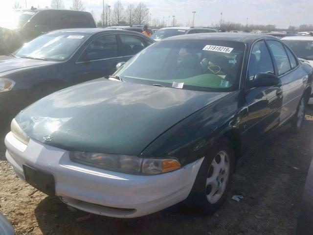 1G3WX52H7XF314032 - 1999 OLDSMOBILE INTRIGUE G GREEN photo 2