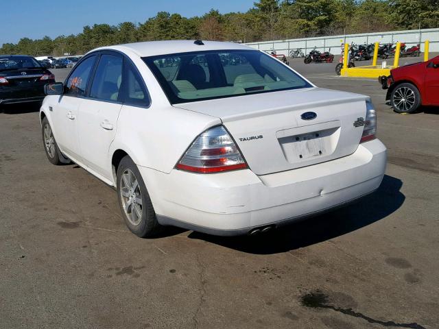 1FAHP24WX8G171856 - 2008 FORD TAURUS SEL WHITE photo 3