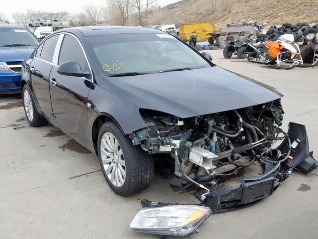 W04GX5GV5B1118982 - 2011 BUICK REGAL CXL BLACK photo 1