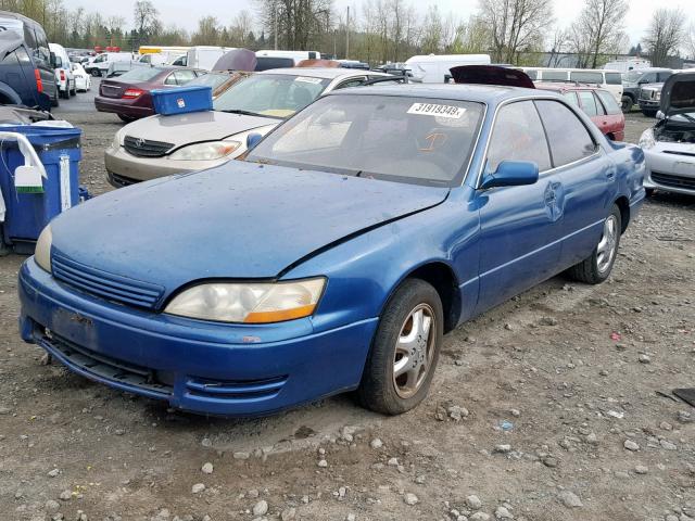 JT8BF12G2T0129626 - 1996 LEXUS ES 300 BLUE photo 2