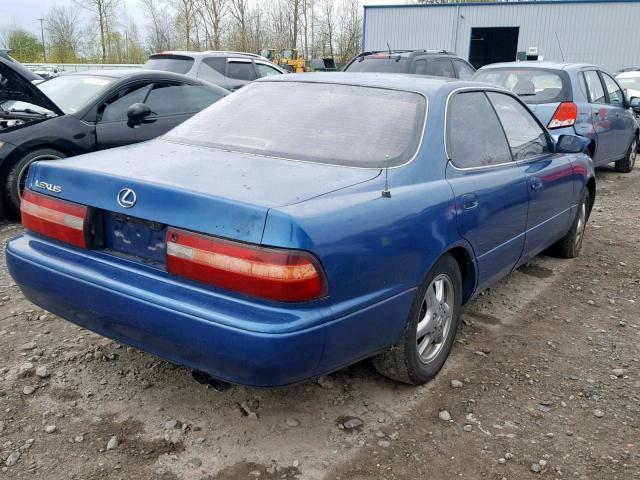 JT8BF12G2T0129626 - 1996 LEXUS ES 300 BLUE photo 4