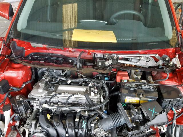 JTKKU4B40C1025735 - 2012 TOYOTA SCION XD RED photo 7