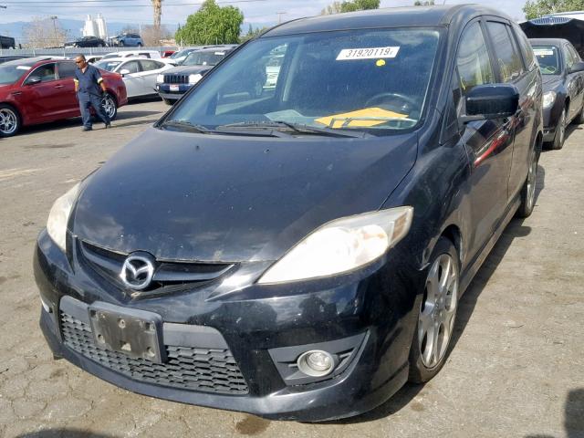 JM1CR2WL9A0382305 - 2010 MAZDA 5 BLACK photo 2