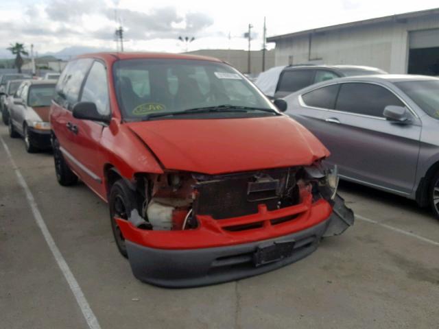 2B4GP25R6WR562798 - 1998 DODGE CARAVAN RED photo 1