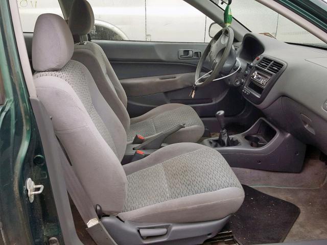 1HGEJ6125XL061540 - 1999 HONDA CIVIC DX GREEN photo 5