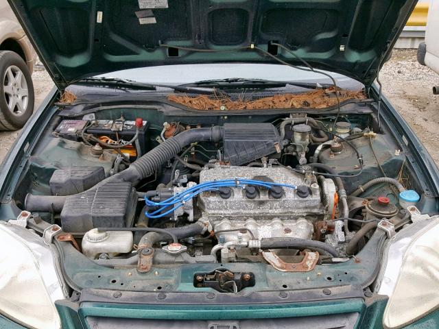 1HGEJ6125XL061540 - 1999 HONDA CIVIC DX GREEN photo 7