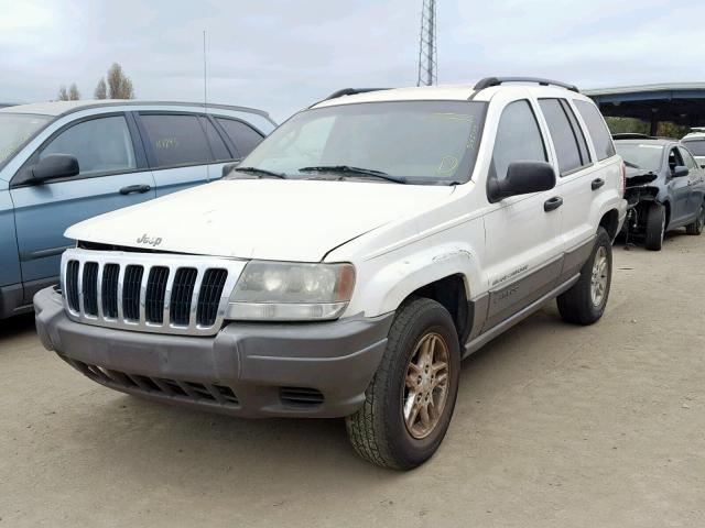 1J4GX48S53C572167 - 2003 JEEP GRAND CHER WHITE photo 2