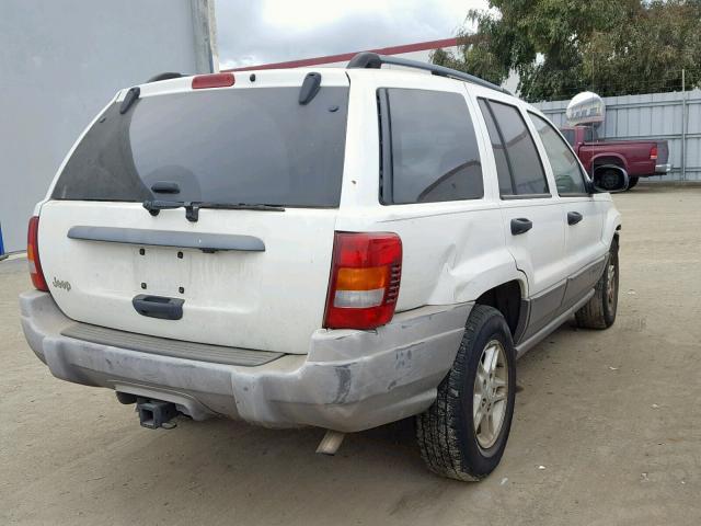 1J4GX48S53C572167 - 2003 JEEP GRAND CHER WHITE photo 4