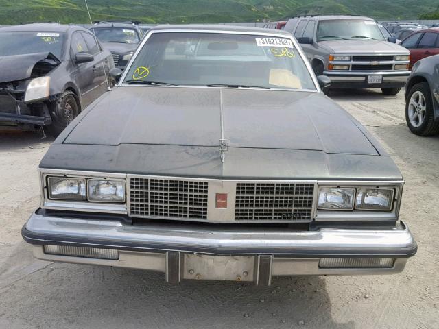 1G3AM69Y3EM451542 - 1984 OLDSMOBILE CUTLASS SU GREEN photo 9