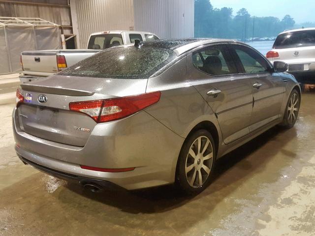 5XXGR4A63DG128008 - 2013 KIA OPTIMA SX SILVER photo 4