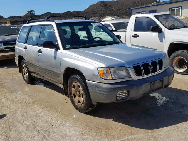 JF1SF63522H714367 - 2002 SUBARU FORESTER L SILVER photo 1