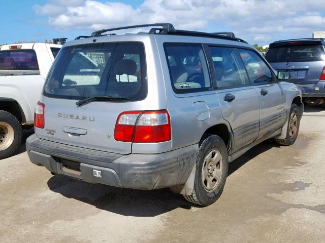 JF1SF63522H714367 - 2002 SUBARU FORESTER L SILVER photo 4