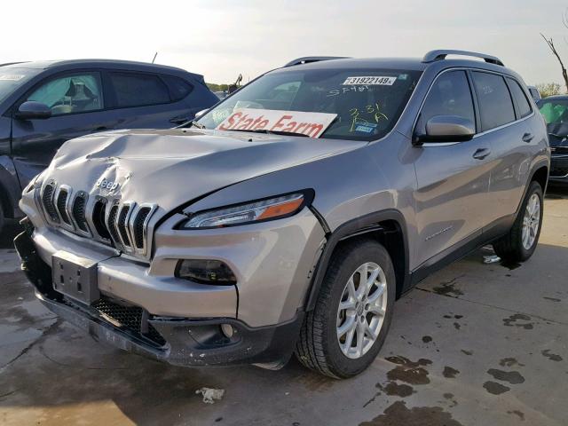 1C4PJLCB5HD219440 - 2017 JEEP CHEROKEE L SILVER photo 2