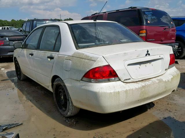 JA3AJ26E46U037505 - 2006 MITSUBISHI LANCER ES WHITE photo 3