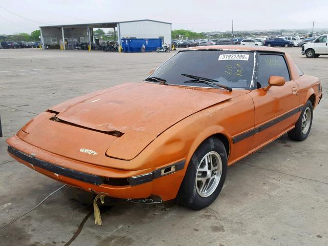 JM1FB3316F0869804 - 1985 MAZDA RX7 12A ORANGE photo 2