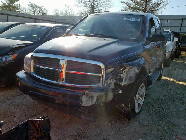 1D4HB58D04F240639 - 2004 DODGE DURANGO LI BLUE photo 2