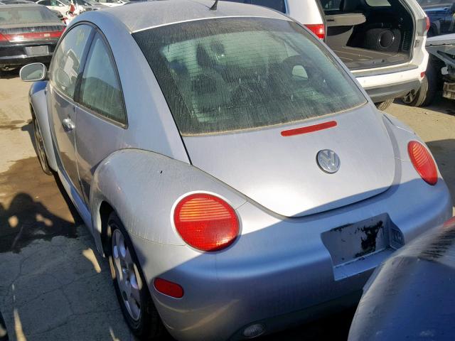 3VWCK21C52M417994 - 2002 VOLKSWAGEN NEW BEETLE Gümüş foto 3