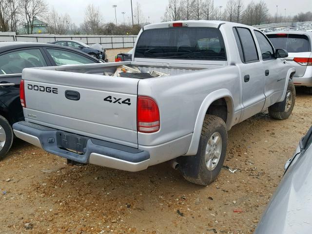 1B7HG38NX2S540897 - 2002 DODGE DAKOTA QUA SILVER photo 4