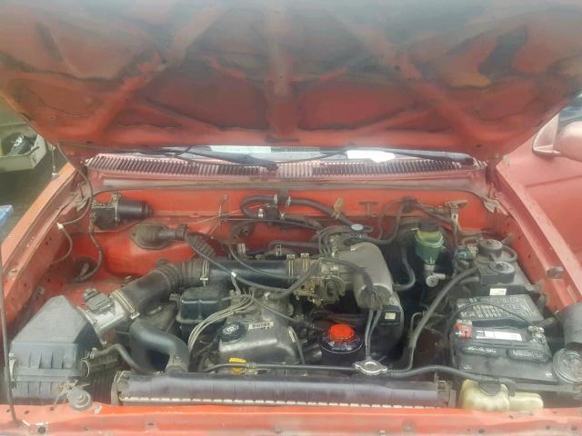 4TANL42N6WZ028978 - 1998 TOYOTA TACOMA RED photo 7