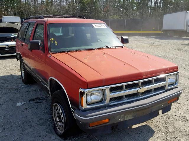 1GNDT13W5P2211523 - 1993 CHEVROLET BLAZER S10 RED photo 1