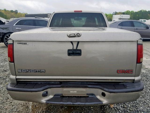 1GTCS19W628105604 - 2002 GMC SONOMA TAN photo 9