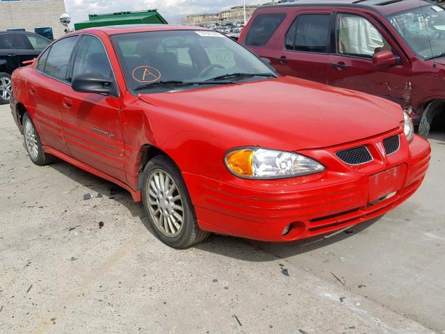 1G2NF52TXYM828087 - 2000 PONTIAC GRAND AM S RED photo 1