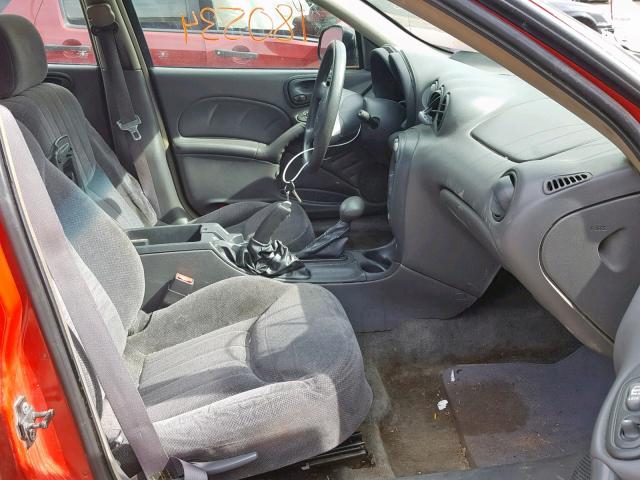 1G2NF52TXYM828087 - 2000 PONTIAC GRAND AM S RED photo 5