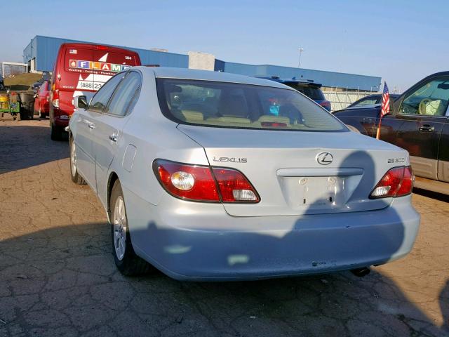 JTHBF30G730095794 - 2003 LEXUS ES 300 BLUE photo 3