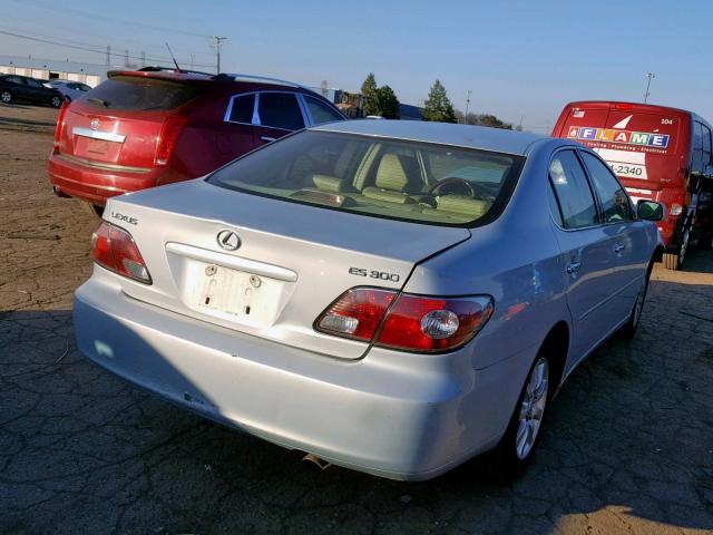 JTHBF30G730095794 - 2003 LEXUS ES 300 BLUE photo 4