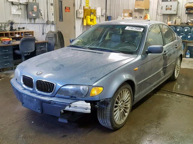 WBAEV53473KM26096 - 2003 BMW 330 I BLUE photo 2