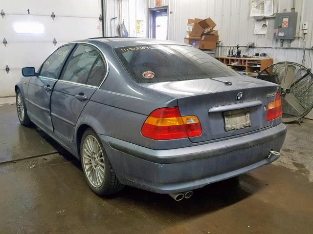 WBAEV53473KM26096 - 2003 BMW 330 I BLUE photo 3