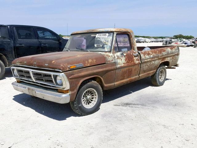 F10GLP80358 - 1972 FORD F-100 BROWN photo 2