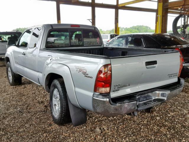 5TETU62N57Z443722 - 2007 TOYOTA TACOMA PRE SILVER photo 3