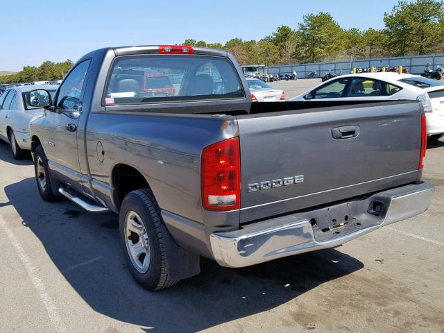 1D7HA16K73J665433 - 2003 DODGE RAM 1500 S GRAY photo 3