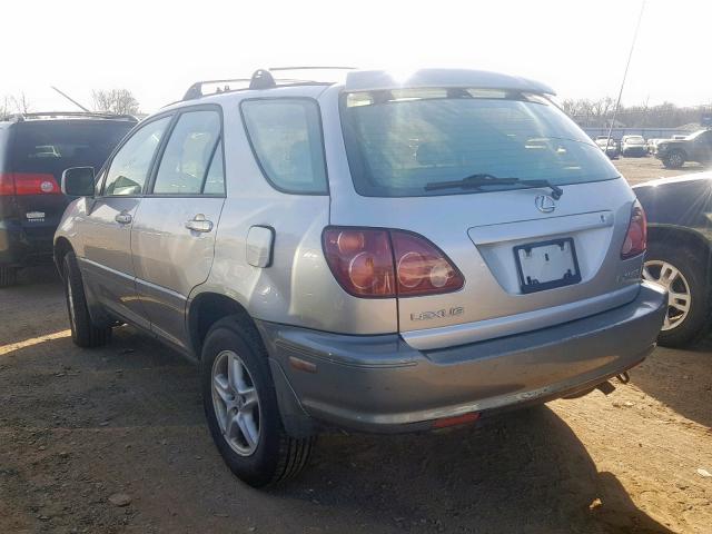 JT6HF10U2X0073348 - 1999 LEXUS RX 300 SILVER photo 3