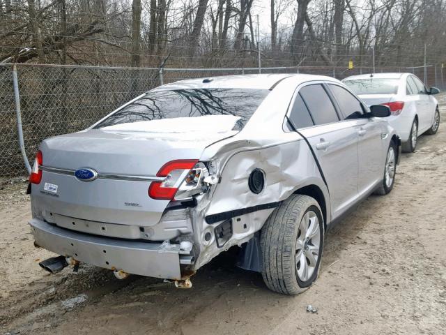 1FAHP2EW6BG182035 - 2011 FORD TAURUS SEL SILVER photo 4