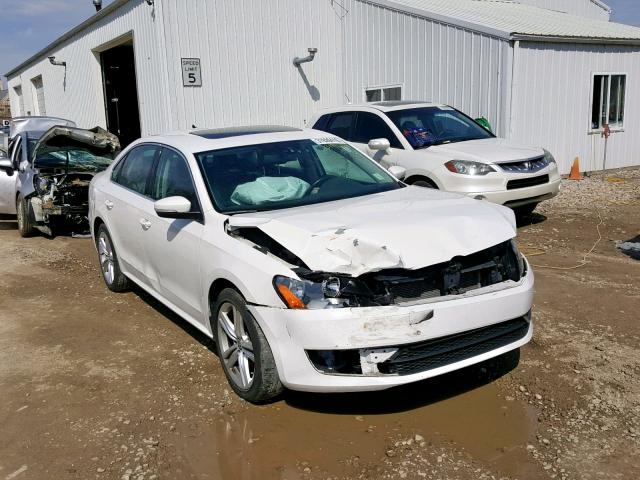 1VWBS7A34EC063366 - 2014 VOLKSWAGEN PASSAT SE WHITE photo 1