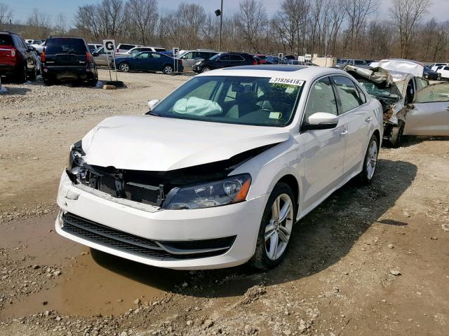 1VWBS7A34EC063366 - 2014 VOLKSWAGEN PASSAT SE WHITE photo 2