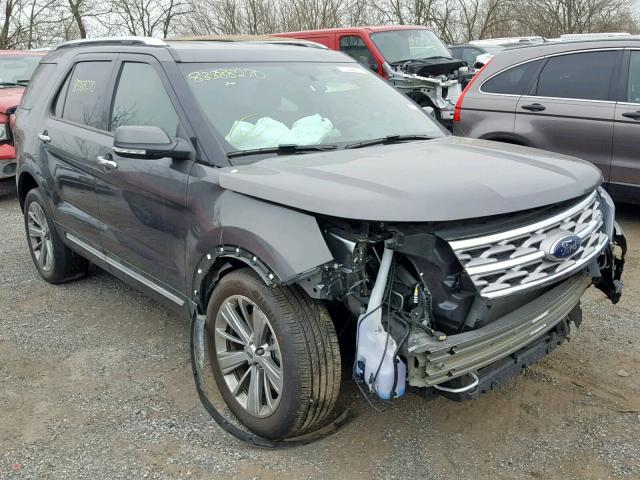 1FM5K7F80JGA27533 - 2018 FORD EXPLORER L GRAY photo 1