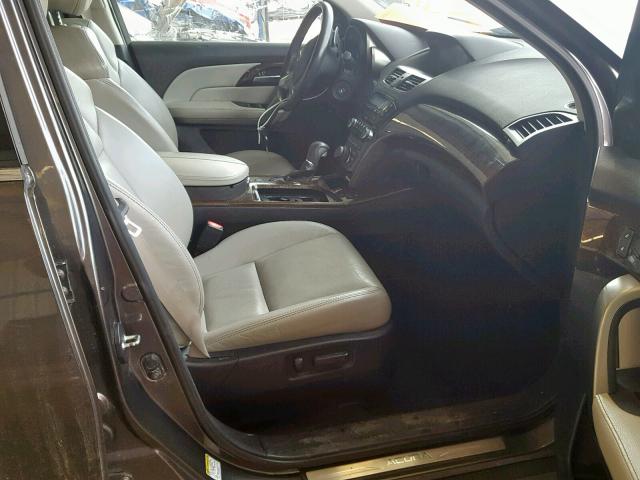 2HNYD2H70BH547993 - 2011 ACURA MDX ADVANC ნაცრისფერი ფოტო 5
