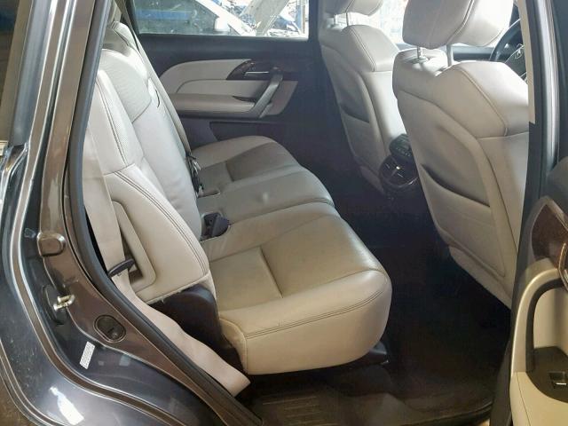 2HNYD2H70BH547993 - 2011 ACURA MDX ADVANC ნაცრისფერი ფოტო 6