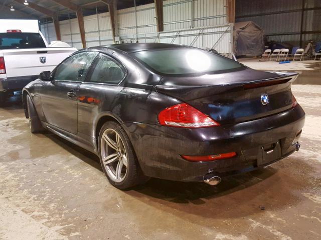 WBAEA53558CV91540 - 2008 BMW 650 I BLACK photo 3