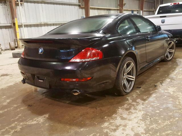 WBAEA53558CV91540 - 2008 BMW 650 I BLACK photo 4