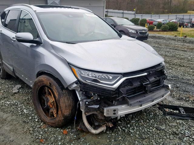 7FARW2H99JE044347 - 2018 HONDA CR-V TOURI SILVER photo 9