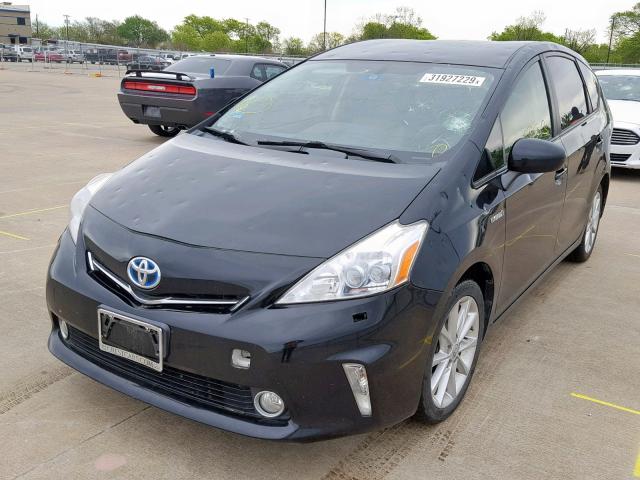 JTDZN3EU6C3097701 - 2012 TOYOTA PRIUS V BLACK photo 2