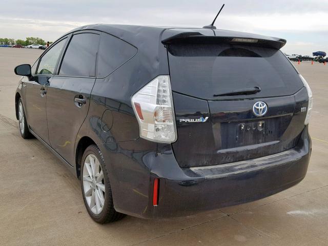 JTDZN3EU6C3097701 - 2012 TOYOTA PRIUS V BLACK photo 3