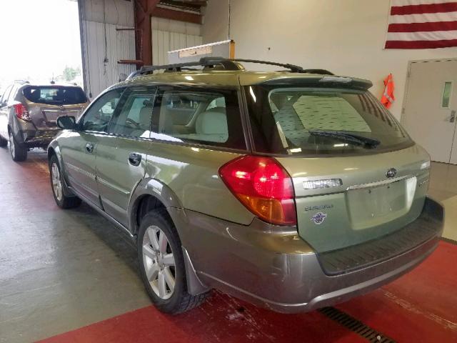 4S4BP61C577310044 - 2007 SUBARU LEGACY OUT GREEN photo 3