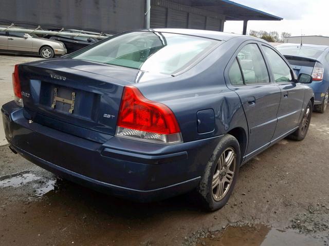 YV1RS592362553249 - 2006 VOLVO S60 2.5T BLUE photo 4