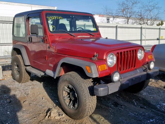 1J4FY19S1XP427681 - 1999 JEEP WRANGLER / RED photo 1